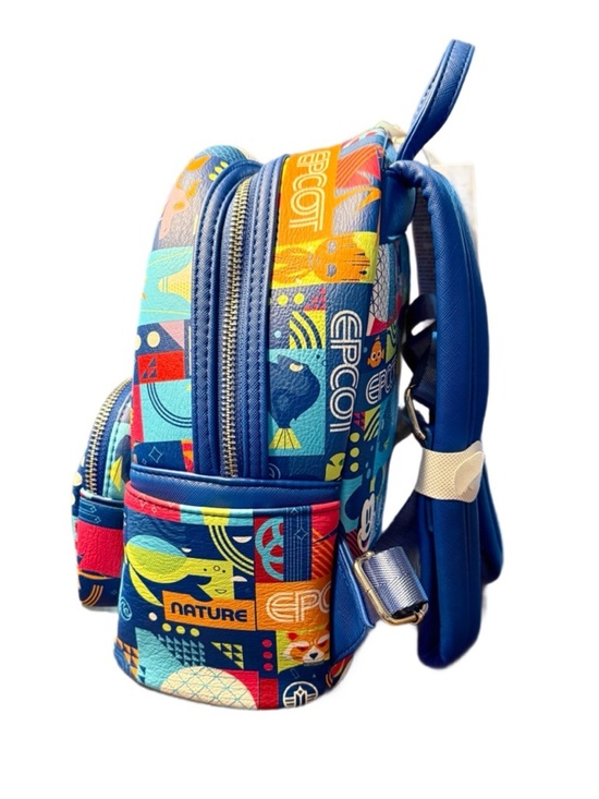Disney Parks Loungefly Epcot Nature Multi-Color  Mini Backpack - NWT main image 5